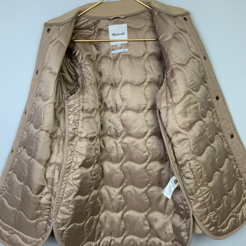 Madewell Beige Quilted Puffer Coat - Picture 4 of 8